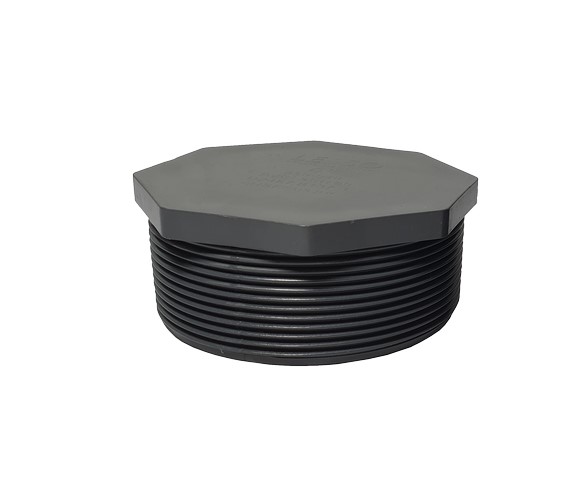 Tap&oacute;n macho de PVC Rosca ntp sch.80